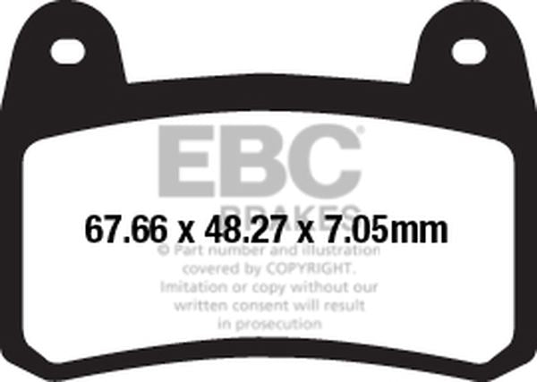 Ebc FA-HH Series Sindered Brake Pads For Benelli Leoncino 250 2012-2022 FA658HH