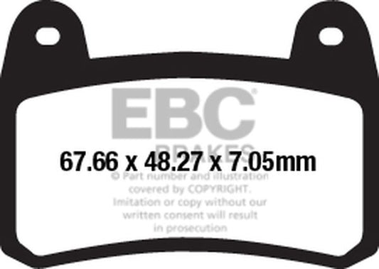 Ebc FA-HH Series Sindered Brake Pads For Benelli Leoncino 250 2012-2022 FA658HH