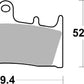 Sbs HF Street Ceramic Organic Brake Pads For Suzuki GSX 1300 R 1993-2007 686HF