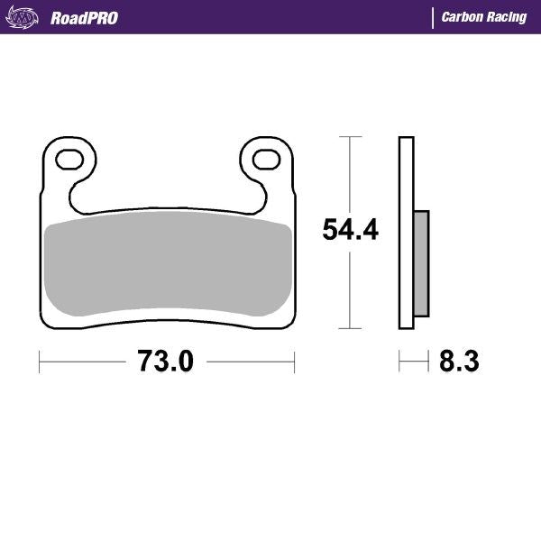 Moto-Master RoadPRO Carbon Racing Brake Pads For BMW R 1250 GS 2018-2024 413506