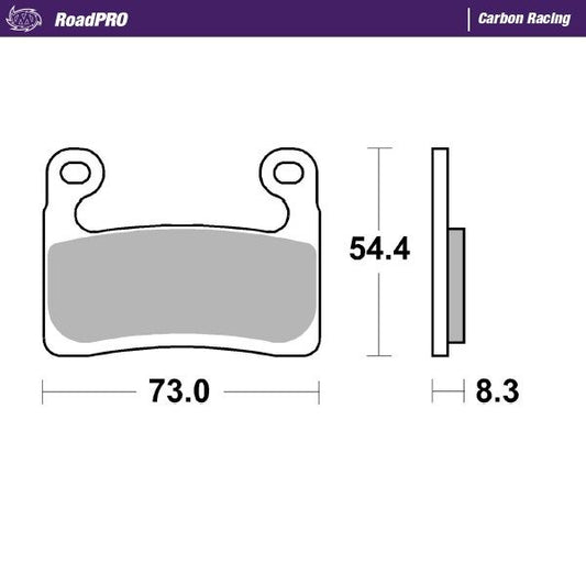 Moto-Master RoadPRO Carbon Racing Brake Pads For BMW R 1250 GS 2018-2024 413506