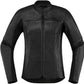 ICON Women's Overlord™ Motorcycle Jacket Black 2023 Model
