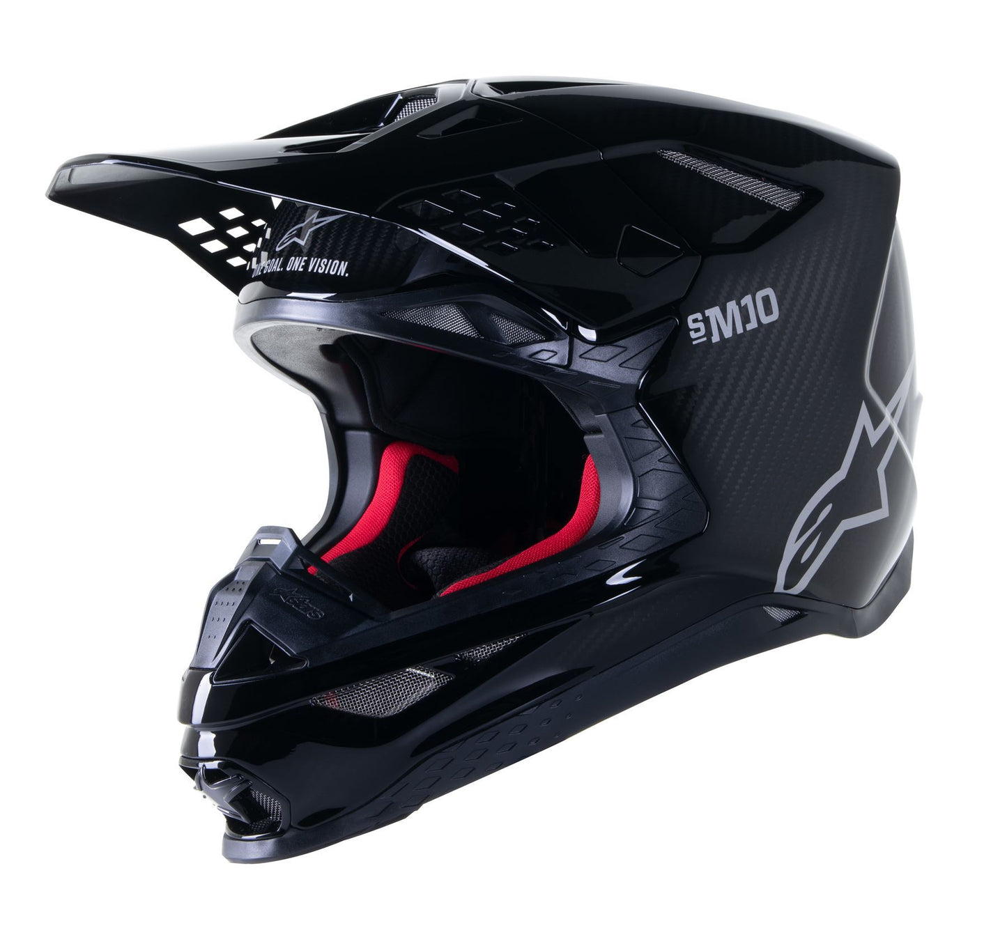 ALPINESTARS Supertech M10 Solid Black Carbon MX Helmet
