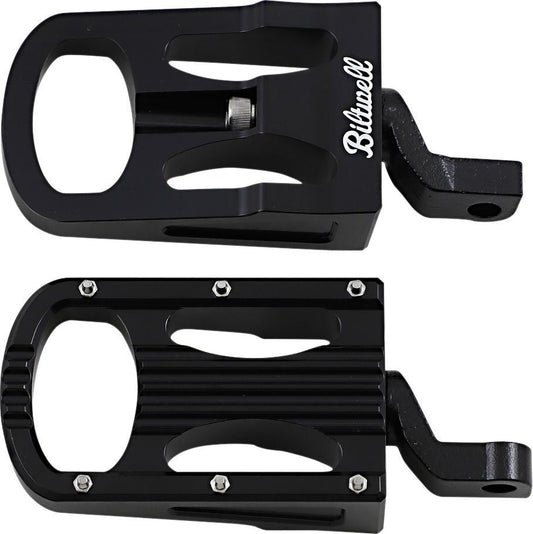 Biltwell Punisher XL Rider Footpegs in Black To Fit 2011 2020 XL883L  XL1200C/X/V & 2008 2017 FXC/FXS