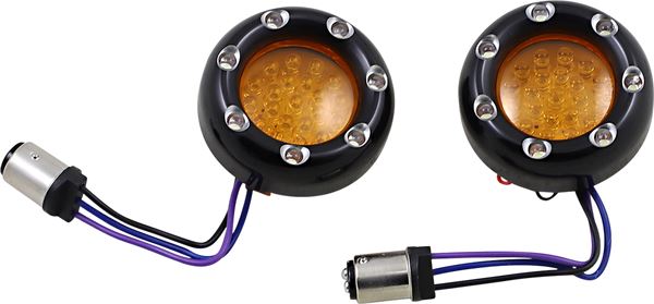 Arlen Ness LED "Fire Ring" Kit for Factory "Deuce Style" Turn Signal Housing 12-759