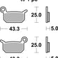 Sbs RSI Offroad Racing Sintered Brake Pads For KTM SX 50 2002-2024 794RSI