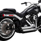Vance & Hines Shortshots Staggered Exhaust System Chrome For HD FXBR 1923 18-24 17335