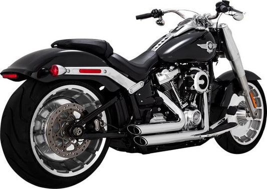 Vance & Hines Shortshots Staggered Exhaust System Chrome For HD FXBR 1923 18-24 17335