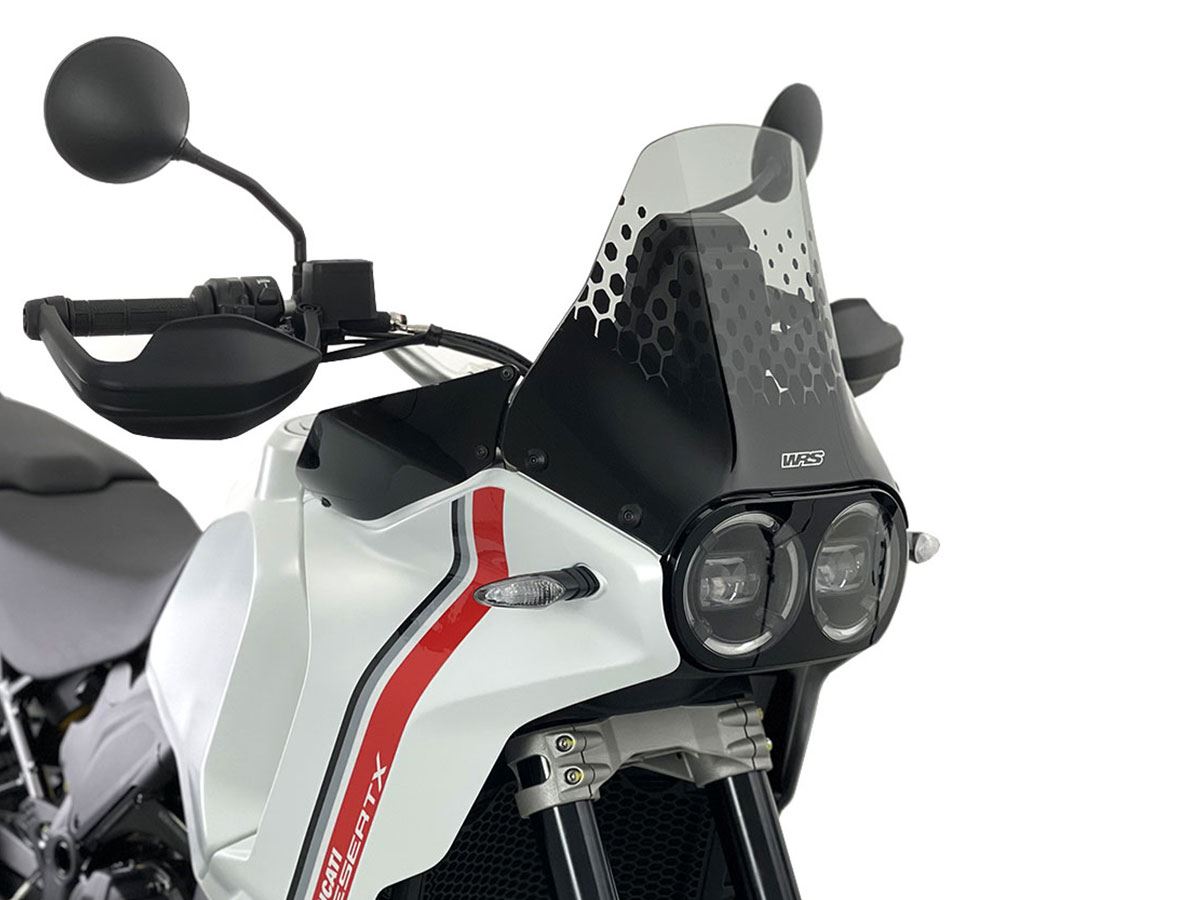 WRS Windscreen Enduro Ducati Desertx 950 Smoke Du025f