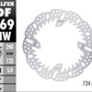Galfer Brake Rotor Shark Fixed For Honda CRF 250 R 2002-2027 Silver DF069HW