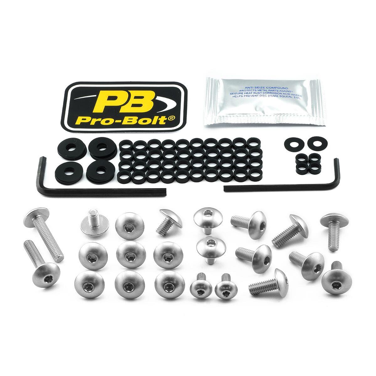 Pro Bolt Aluminium Fairing Bolt Kit For Kawasaki Z 900 RS 2018-2024 FKA430S