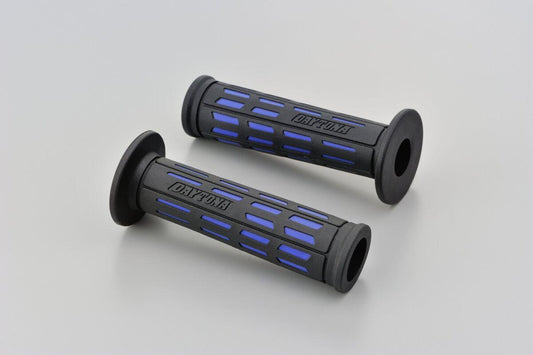 Daytona Grippy Grip GGD-Tapered-SP 22.2mm Open End Black/Blue Grips Pair 25164