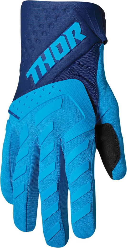 THOR Youth Spectrum MX Motorcross Gloves Blue/Navy 2023 Model