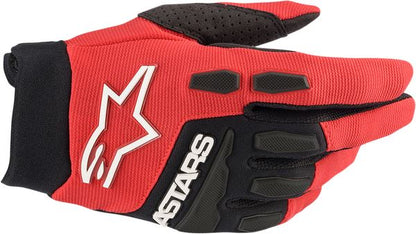 Alpinestars Full Bore Gloves Red Black White