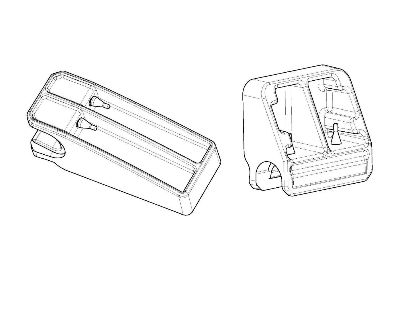 SHAD Pannier Brackets - TR36/TR47 D1TR361PR