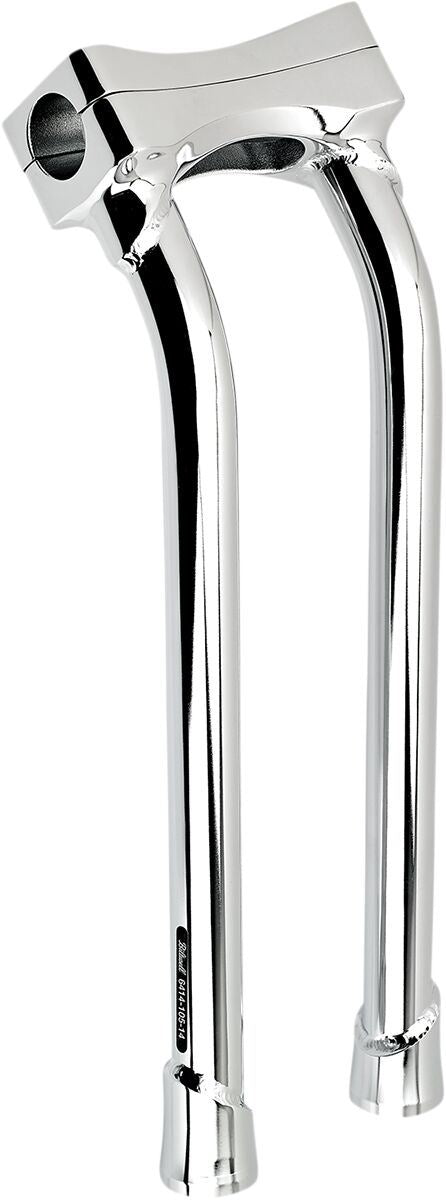 Biltwell Murdock O/S Risers Chrome 14" Pullback Steel Handlebar Pair 6414-105-14
