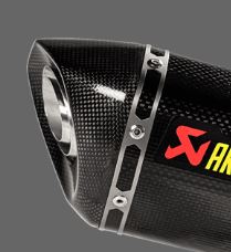 Akrapovic Muffler End Cap Black CF For Kawasaki Z 900 17-24 V-EC348