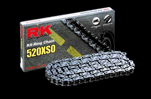 RK Motorcycle Drive Chain 520 XSO 72L XRING Natural 520XSO72CLF