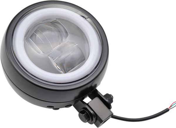 Daytona LED Driving Light Black Bracket Mount ECE Approved Headlight Capsule 88635
