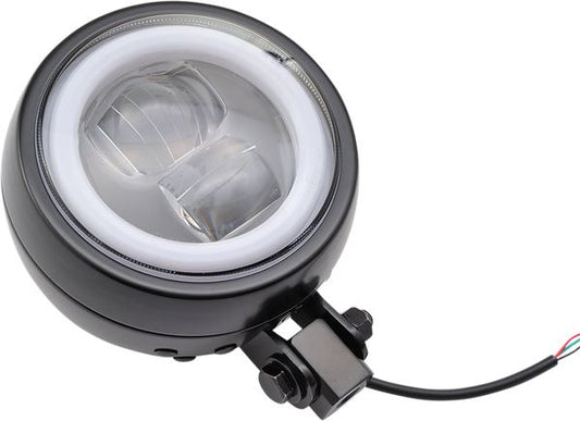 Daytona LED Driving Light Black Bracket Mount ECE Approved Headlight Capsule 88635