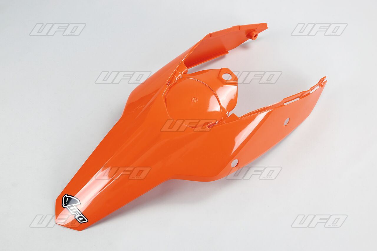 UFO REAR FENDER W/SIDE PANELS KTM EXC ORANGE KT04021-127