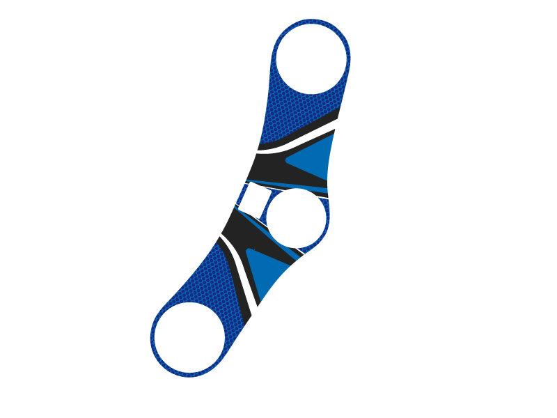 PUIG Radikal Yoke Protector Blue for Honda CBR600 RR 05-06 6970A