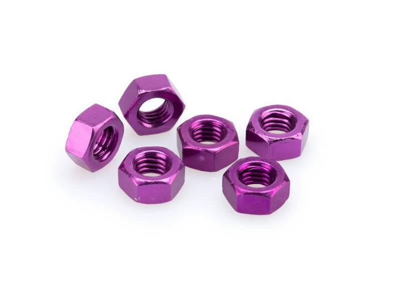 PUIG M8 Nuts x 6 Purple Universal 0863L