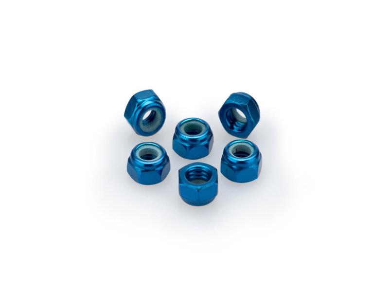 PUIG M5 Locknuts x 6 Blue Universal 0735A