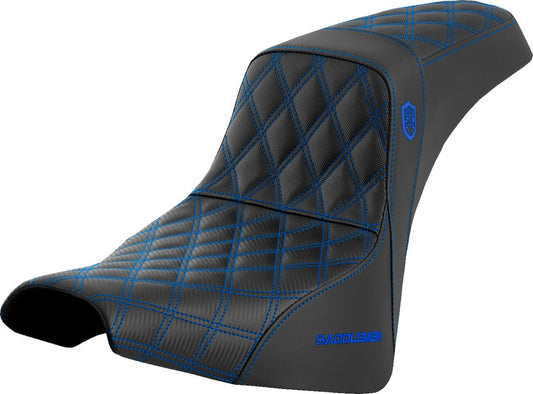 Saddlemen Pro Series SDC Performance Grip Saddlehyde Seat Without Backrest For Harley Davidson FXST 1750 ABS 18-23 SC81830BLU