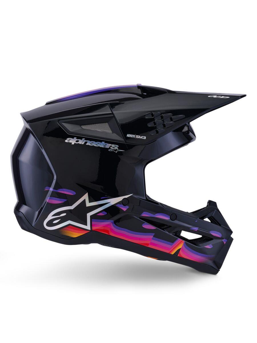 ALPINESTARS SM3 Force Helmet BLACK-GLO 2025 Model