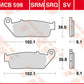 Trw All Round Sintered Metal Brake Pads For Honda SH 125 1988-2026 MCB598