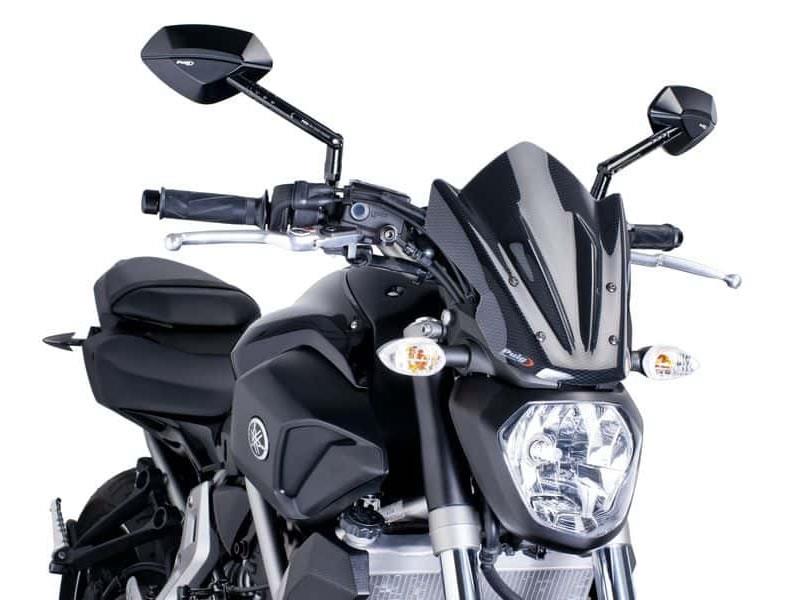 PUIG New Generation Sport Screen Carbon Look for Yamaha MT-07 14-27 7015C