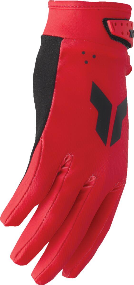THOR Youth LAUNCHMODE Split Gloves Red