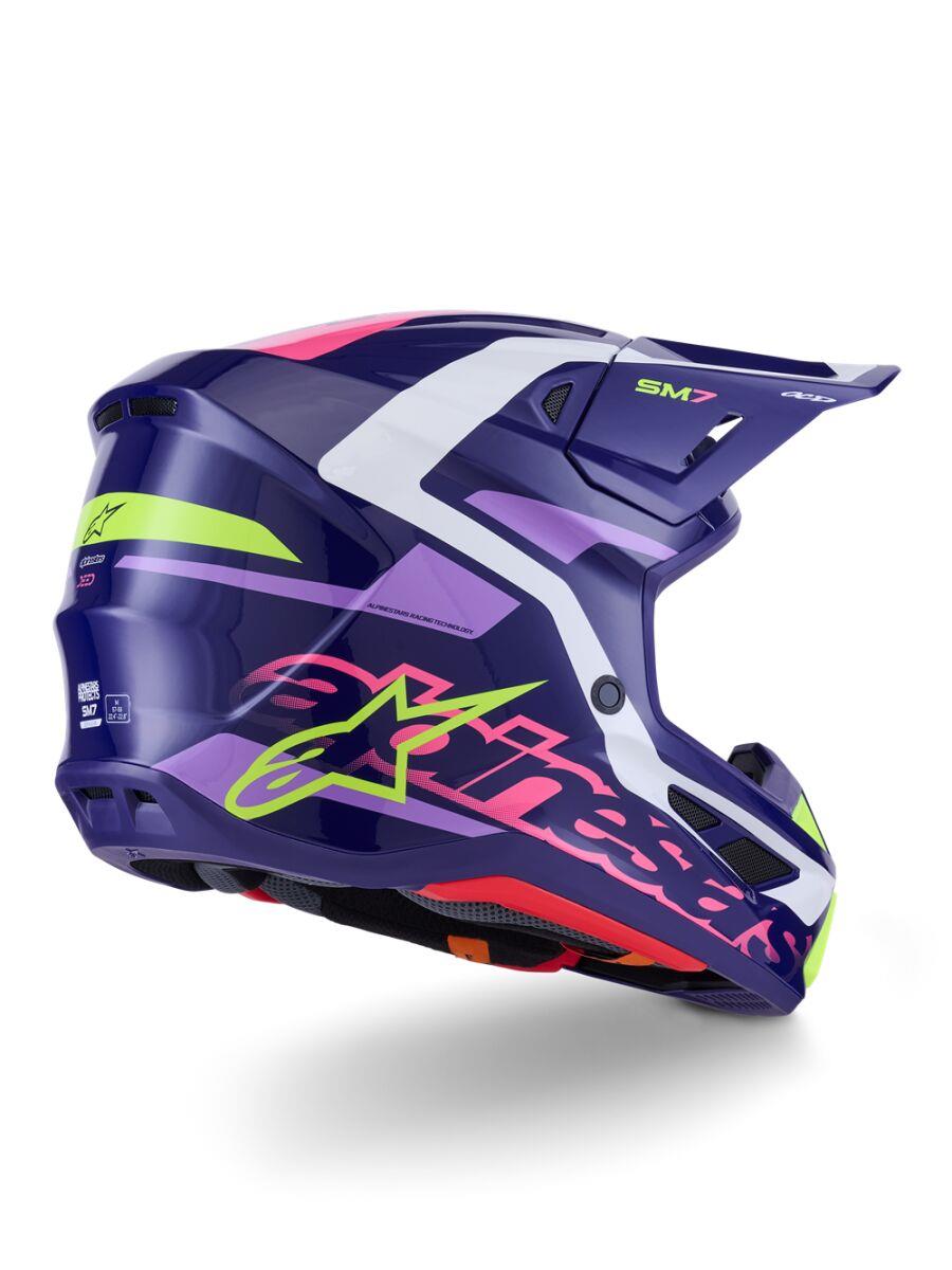 ALPINESTARS SM7 Deed Helmet PURPLE/PINK 2025 Model