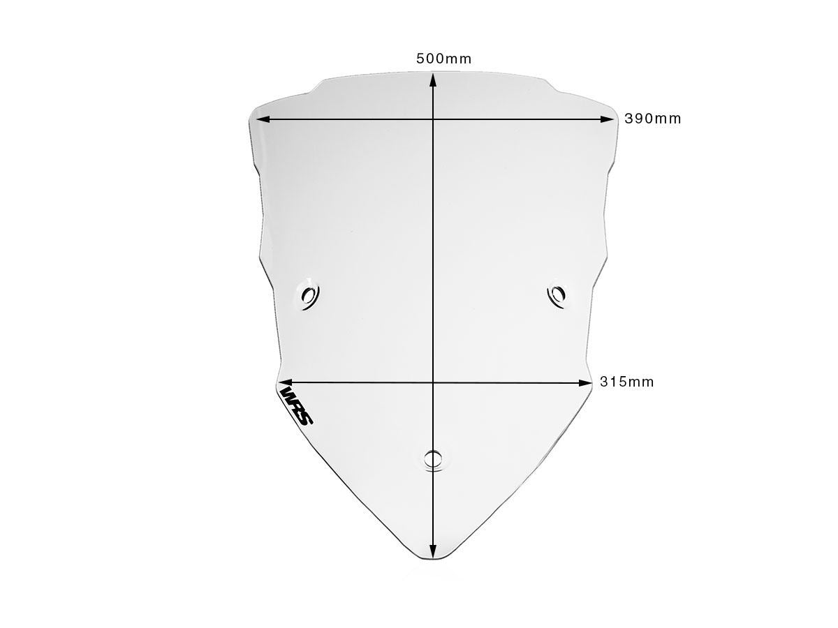 WRS Windscreen Tour Ducati Multistrada v4 1200 Clear Du006t