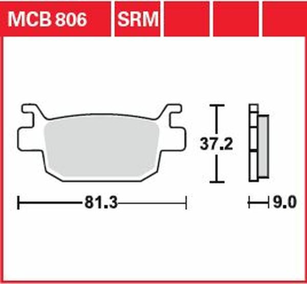 Trw All Round Sintered Metal Brake Pads For Benelli 752 S 2015-2026 MCB806