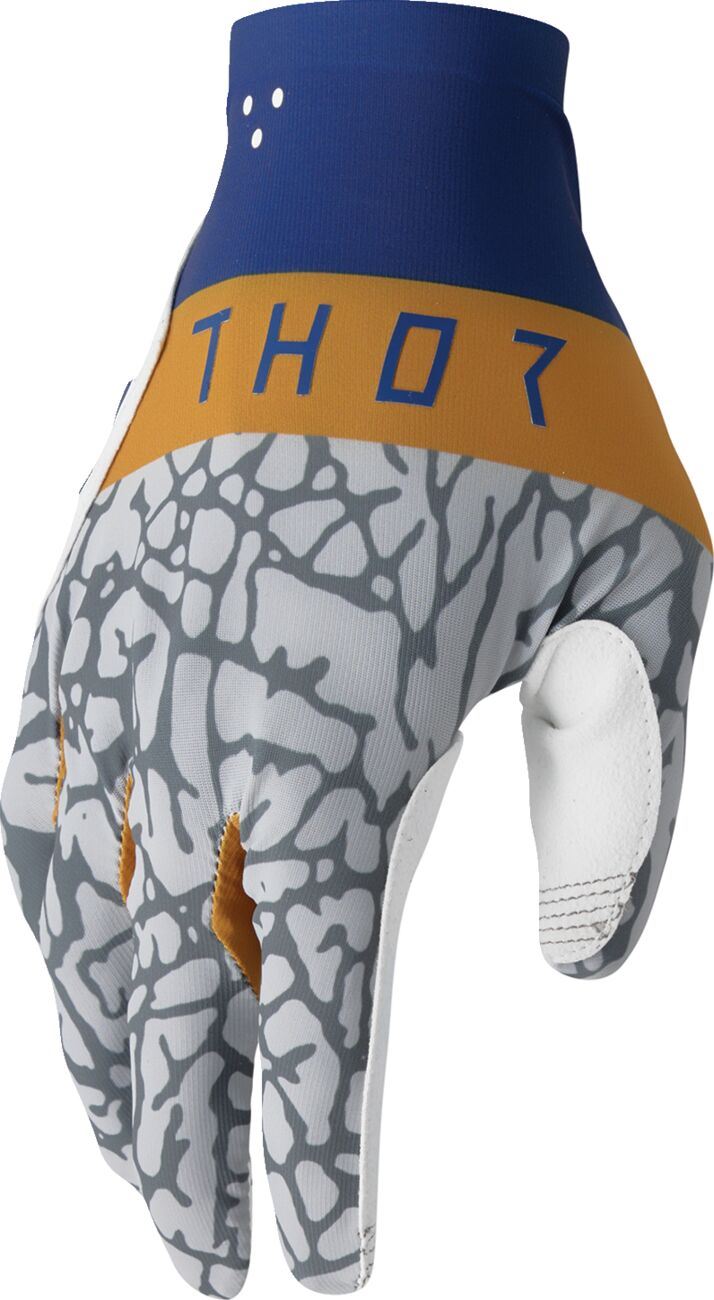 THOR Sportmode Bravo Gloves White/Gray/Blue