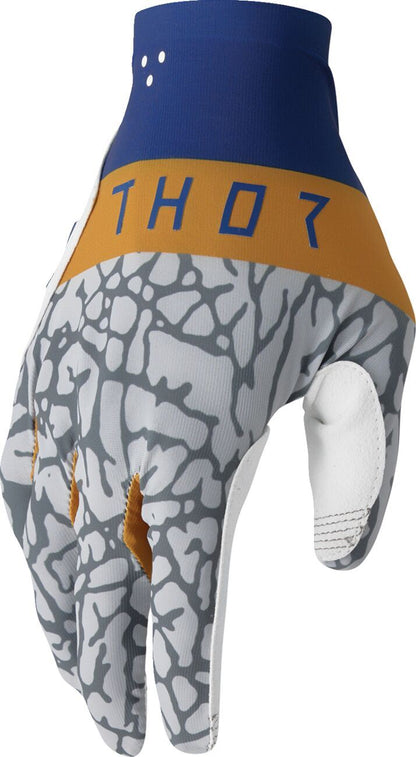 THOR Sportmode Bravo Gloves White/Gray/Blue