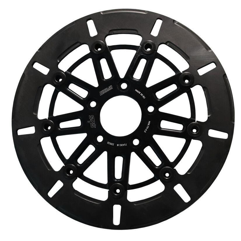 Sbs Brake Rotor Designed by Kodlin For Harley FLFBS 1923 2006-2025 Black 7143C-B