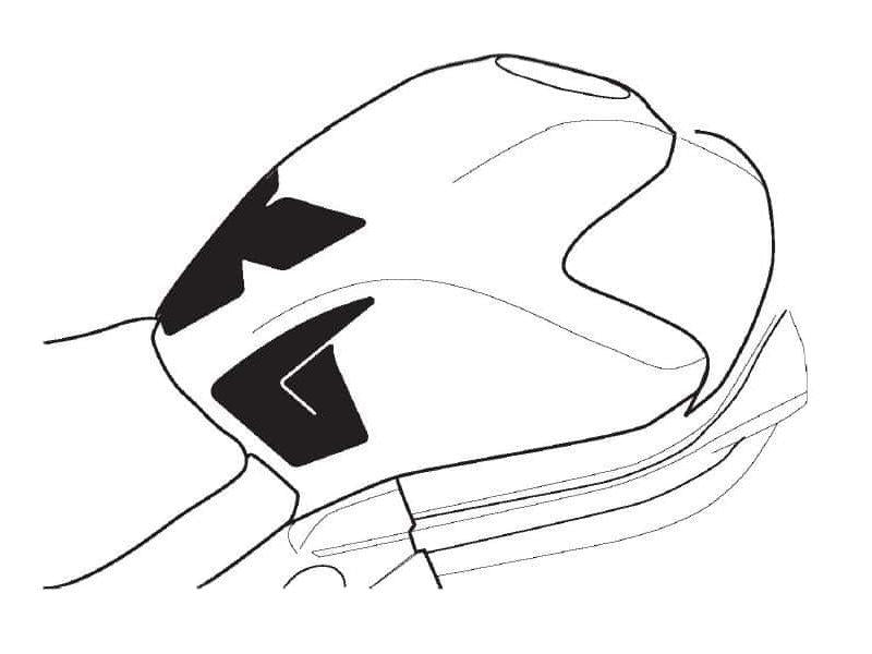 PUIG Full Tank Protection Pads Carbon Look for Kawasaki ER6-N 12-16 9132C