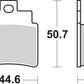 Sbs SI Offroad Sintered Brake Pads For Kymco MAXXER 300 2X4 2004-2016 775SI