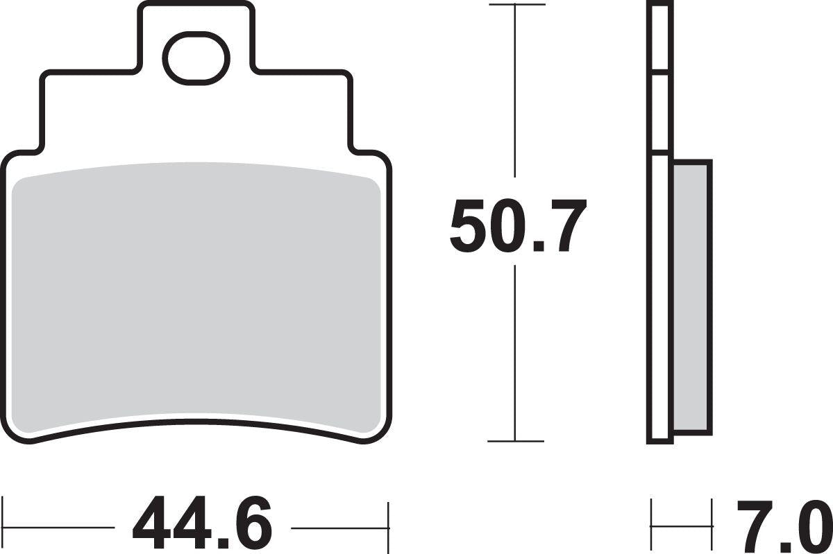 Sbs SI Offroad Sintered Brake Pads For Kymco MAXXER 300 2X4 2004-2016 775SI