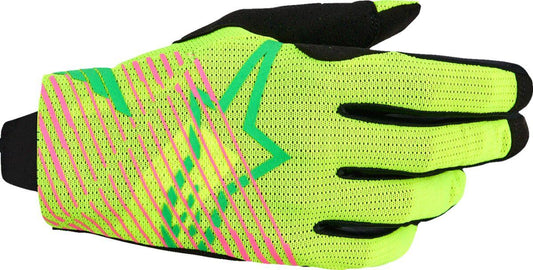 ALPINESTARS Radar Pro Gloves GRN/YELL/PNK FL 2025 Model