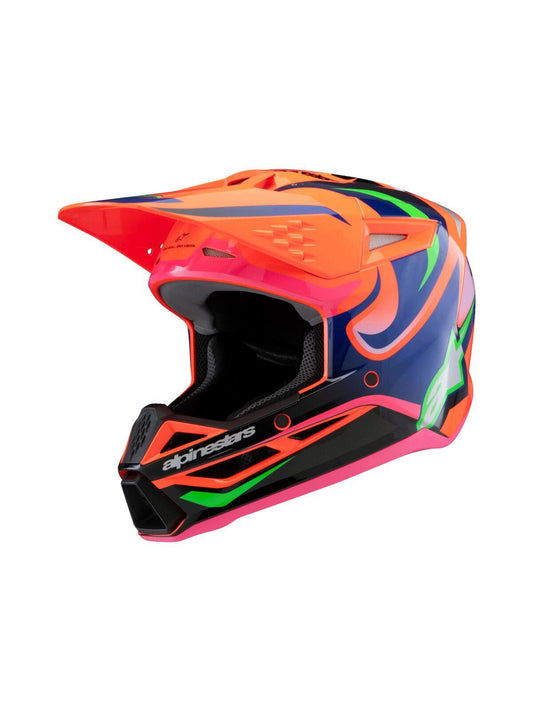 ALPINESTARS Youth SM3 Deegan Orange/Multi MX Helmet