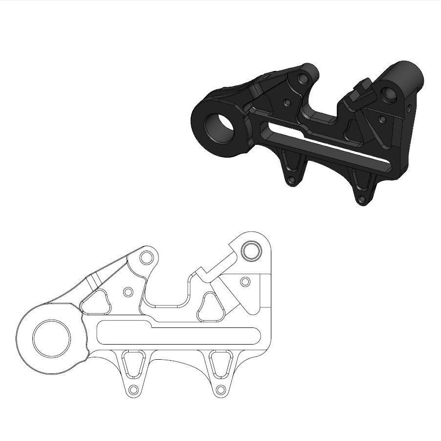 Moto-Master MX/Offroad Adapter Brackets For KTM EXC 300 TBI 2023-2026 211133