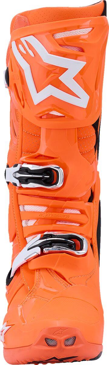 ALPINESTARS Tech 10 Supervented Boots ORG FL/BLK/WHT 2025 Model