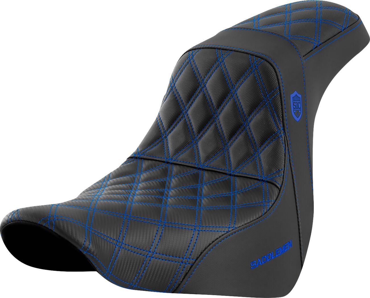 Saddlemen Pro Series SDC Performance Grip Saddlehyde Seat Without Backrest For Harley Davidson FLSB 1750 ABS 18-20 SC81829BLU