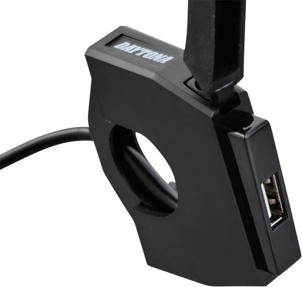 Daytona Slim-Mount Type-A Weatherproof 5V 2.4A Output USB Charging Port 89371