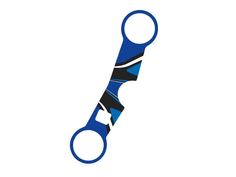 PUIG Radikal Yoke Protector Blue for Suzuki GSX R 1000 01-02 6937A
