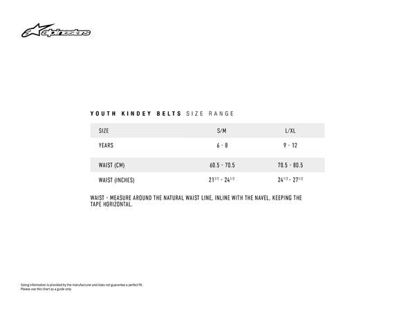 Alpinestars Youth Sequence Kidney Belt Black Red